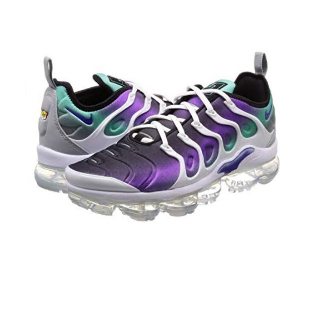 Nike Mens Air Vapormax Plus White/Purple Neoprene Size 10.5 - Picture 1 of 7
